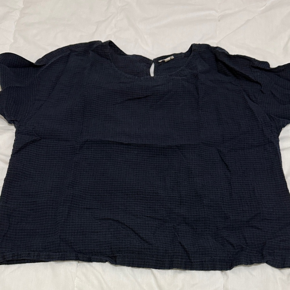 Eileen Fisher Linen Plaid Top - Picture 14 of 16